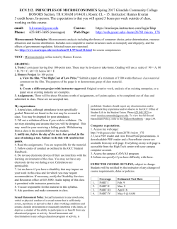 ECN 212. PRINCIPLES OF MICROECONOMICS Spring 2017