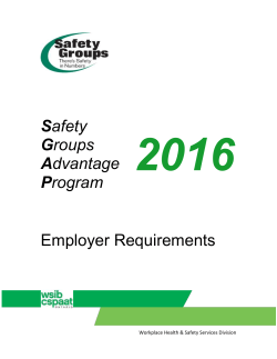 2016 SGAP Employers Requirements