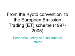 The investor (Kyoto participants) invest money in abatement