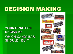 STEPS TO MAKING A DECISION