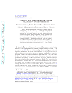 Necessary and sufficient conditions for realizability of