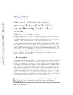 Maximum likelihood estimation of a log-concave density and