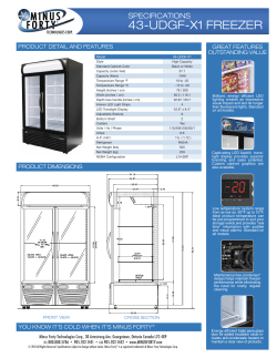 43-udgf-x1 freezer - Minus Forty Technologies
