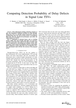 Computing Detection Probability of Delay Defects in Signal