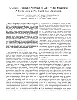 A Control Theoretic Approach to ABR Video Streaming