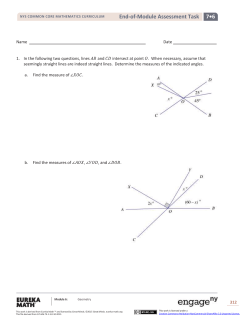 End-of-Module Assessment
