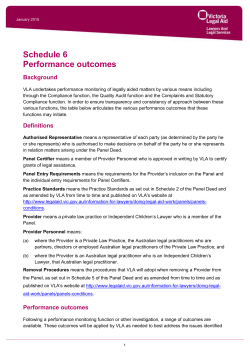 Performance Outcomes