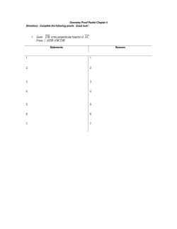 Geometry Proof Packet Chapter 4