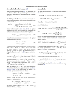 Appendix A: Proof of Lemma 2.2 Appendix B: