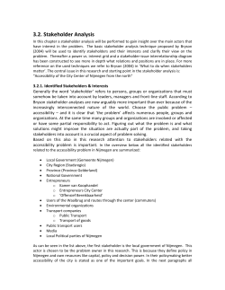Stakeholder Analysis