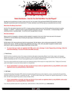 Radio Distribution - How Do You Get Paid When You Get Played?
