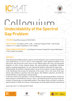Undecidability of the Spectral Gap Problem