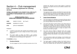 tennis coaching consultancy - Hampton In Arden Tennis Club