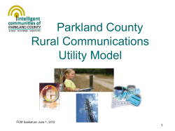 Parkland County Rural Communications Utility Model