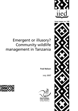 Emergent or illusory? Community wildlife management in