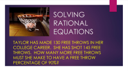 solving rational equations