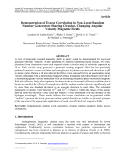 Article Demonstration of Excess Correlation in Non