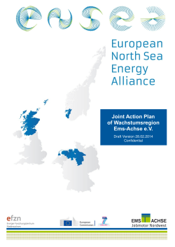 Joint Action Plan of Wachstumsregion Ems