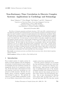 Non-Stationary Time Correlation in Discrete Complex Systems