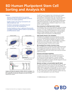 BD Human Pluripotent Stem Cell Sorting and Analysis Kit