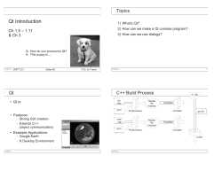 Qt Introduction