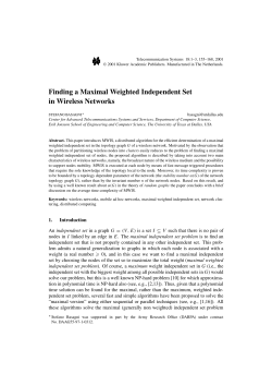 Finding a Maximal Weighted Independent Set in Wireless Networks