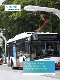 Charge your future &ndash; with the Siemens eBus charging infrastructure