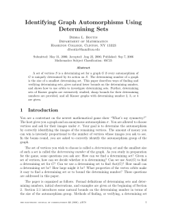 Identifying Graph Automorphisms Using Determining Sets