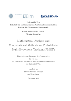 Mathematical Analysis and Computational Methods for Probabilistic