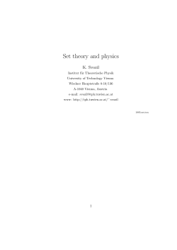 Set theory and physics