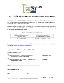 2017 Reimbursement Form