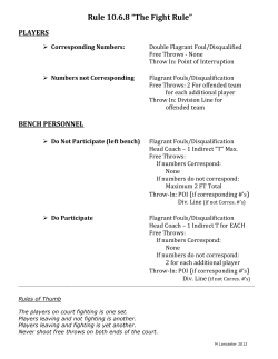 Rule 10.6.8 &ldquo;The Fight Rule&rdquo;