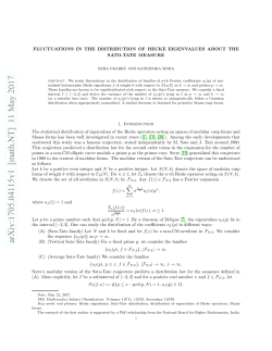 Fluctuations in the distribution of Hecke eigenvalues about the Sato