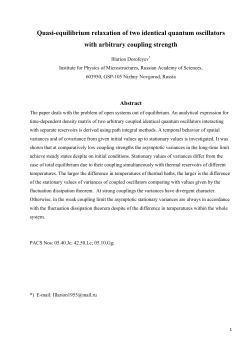 Quasi-equilibrium relaxation of two identical quantum