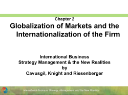 Globalization of Markets