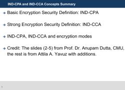 IND-CCA security