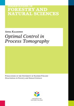 Optimal Control in Process Tomography