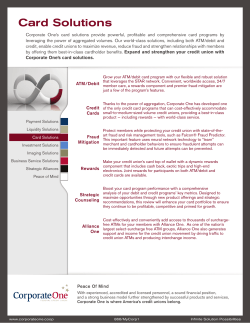 Card Solutions - Corporate One Federal Credit Union