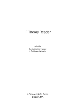 IF Theory Reader - Parent Directory
