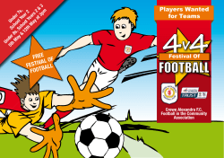 Players Wanted for Teams - Alexandra Soccer Centre