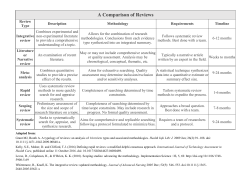 A Comparison of Reviews - Augustus C. Long Health Sciences Library