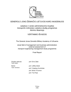 priedai - Studijų kokybės vertinimo centras