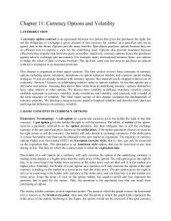 Currency Options and Volatility Ch 11
