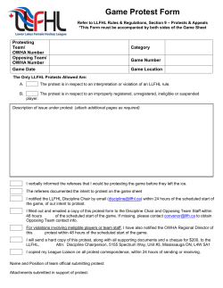Game Protest Form