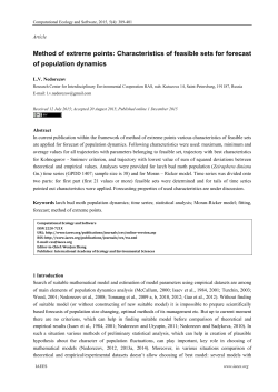Method of extreme points: Characteristics of feasible sets for forecast