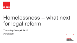 Ending homelessness: what needs to change?