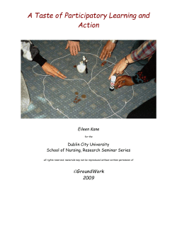 A Taste of Participatory Learning and Action