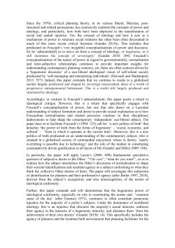 Since the 1970s, critical planning theory, in its various liberal
