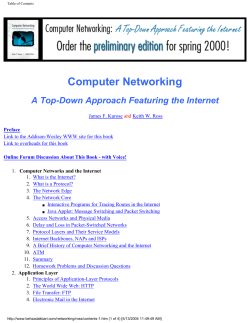 Table of Contents - Clark Science Center