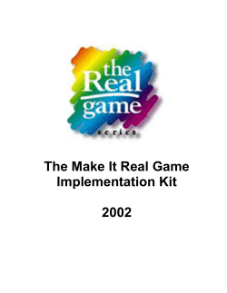 The Make It Real Game - The Real Game Series